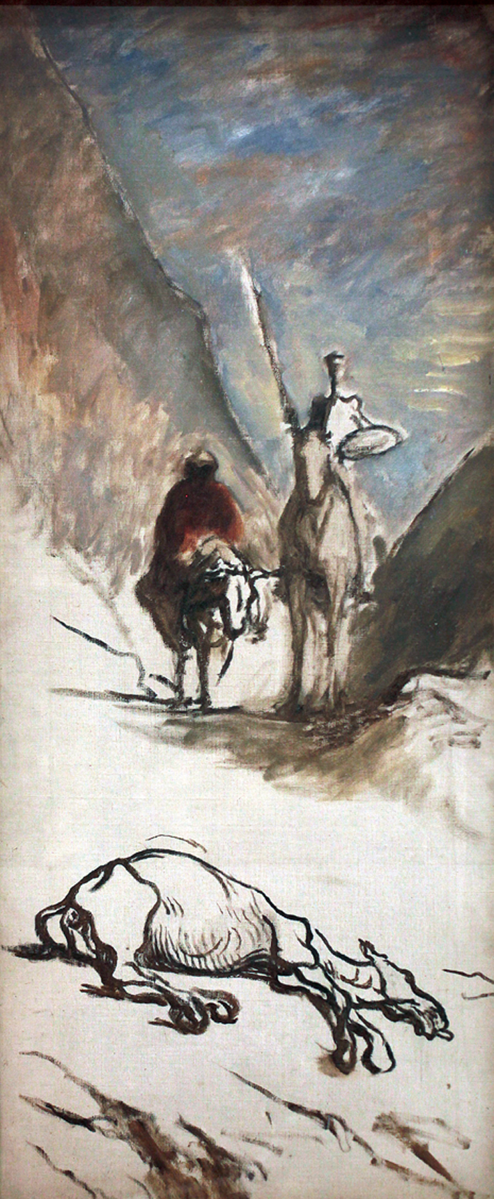  奥诺雷·杜米埃 Honore Daumier ——堂吉诃德和死骡